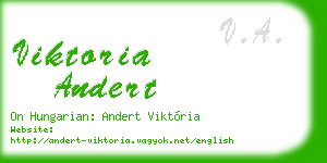 viktoria andert business card
